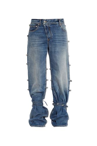 Alexander McQueen Baggy Tied Jeans - Alexander McQueen - Modalova