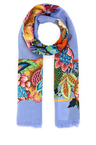 Etro Printed Cotton Blend Foulard - Etro - Modalova