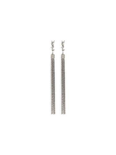 Brass Blend Loulou Earrings - Saint Laurent - Modalova