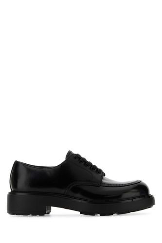 Prada Black Leather Lace-up Shoes - Prada - Modalova