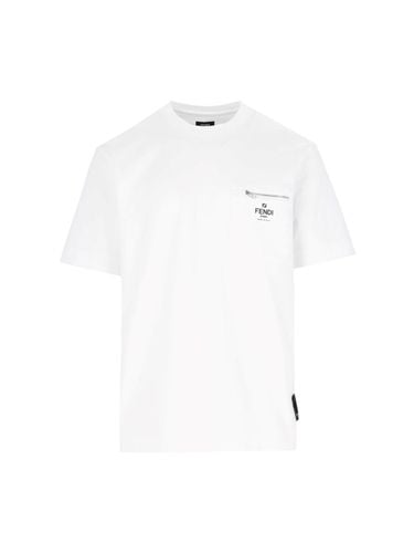 Fendi Logo T-shirt - Fendi - Modalova