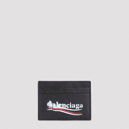 Balenciaga Cash Leather Card Holder - Balenciaga - Modalova