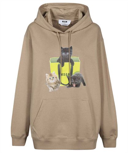 MSGM Cotton Hoodie - MSGM - Modalova