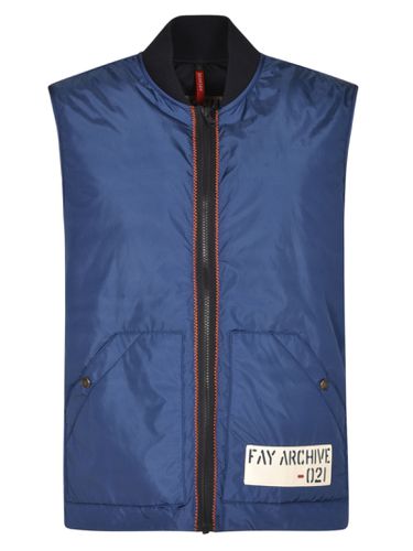 Fay Logo Detail Zipped Vest - Fay - Modalova