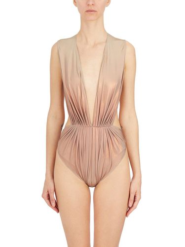 Open Back Deep V-neck Bodysuit - Rick Owens Lilies - Modalova