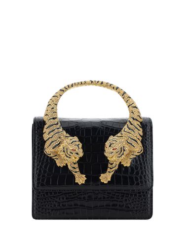 Large Roar Shoulder Bag With Jewelled Tigers - Roberto Cavalli - Modalova