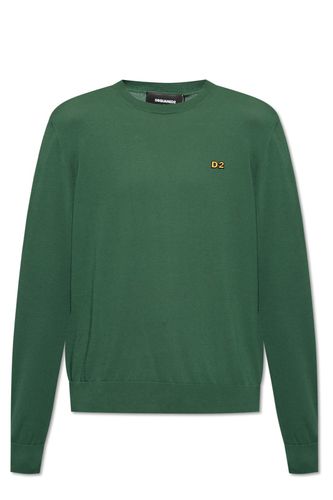 Logo Embroidered Knit Jumper - Dsquared2 - Modalova