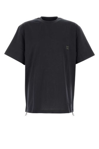 Midnight Blue Cotton Oversize T-shirt - WOOYOUNGMI - Modalova