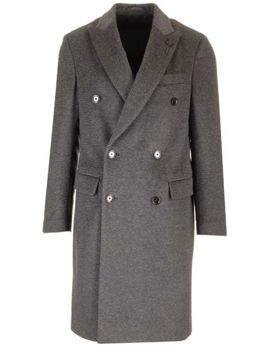 Double Breasted Coat In Wool And Alpaca - Lardini - Modalova