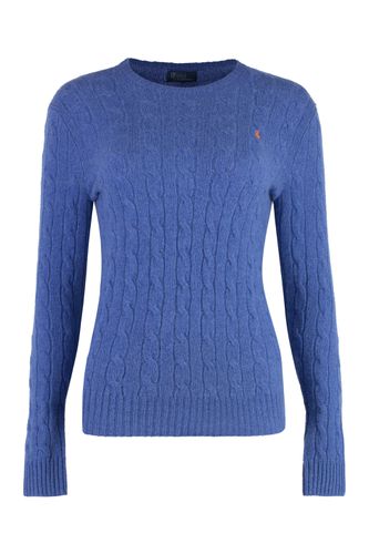 Blu Porto Melange Wool And Cashmere Braided Sweater - Polo Ralph Lauren - Modalova