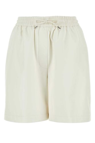 Loewe White Leather Shorts - Loewe - Modalova