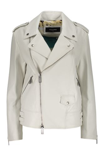 Dsquared2 Leather Jacket - Dsquared2 - Modalova