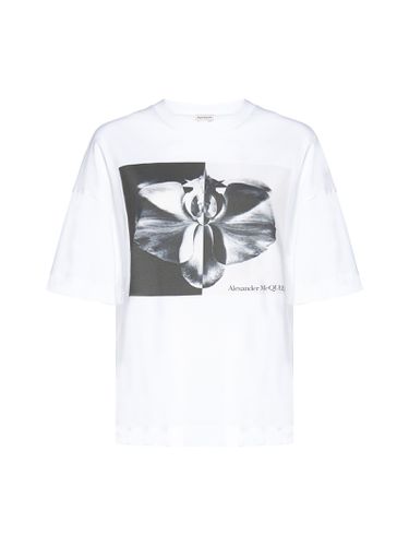 Photographic Orchid T-shirt - Alexander McQueen - Modalova