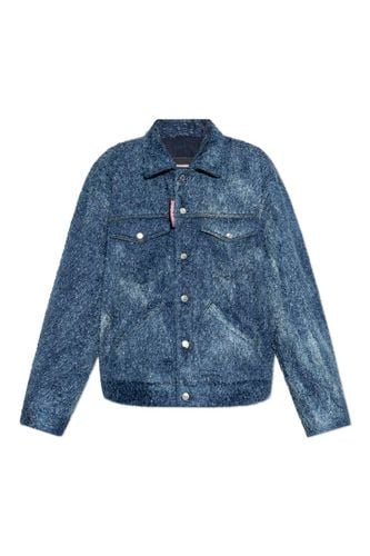 Dsquared2 Furry Denim Over Jacket - Dsquared2 - Modalova