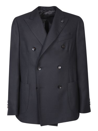 Double-breasted Wool Jacket In - Lardini - Modalova