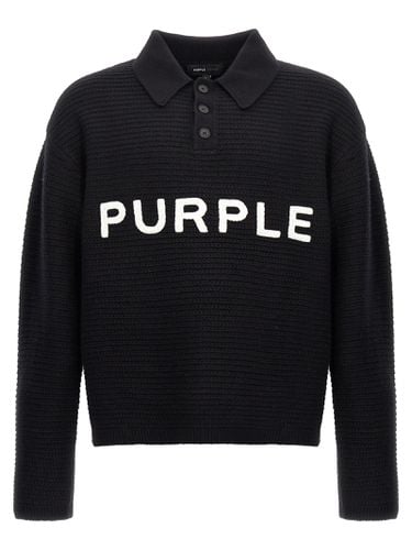 Logo Embroidery Sweater - Purple Brand - Modalova