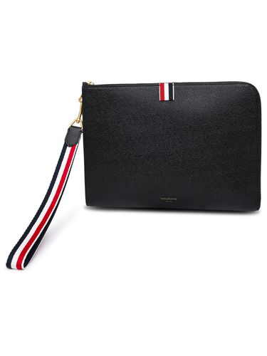 Medium Clutch Bag In Leather - Thom Browne - Modalova