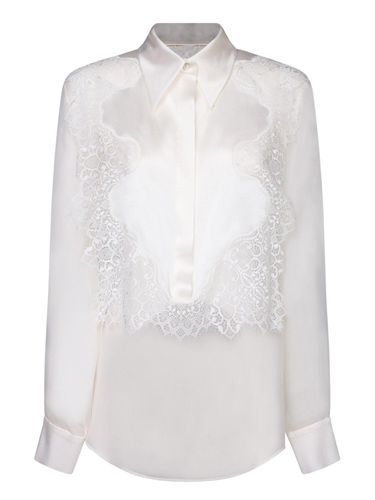 Lace-detailed Long-sleeved Blouse - Alberta Ferretti - Modalova