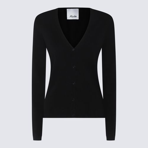 Allude Black Wool Knitwear - Allude - Modalova