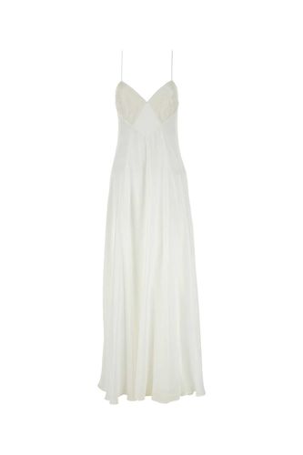 White Georgette Calmi Long Dress - Max Mara - Modalova