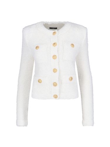 Balmain Four Pockets Cropped Jacket - Balmain - Modalova