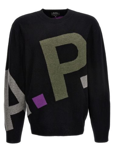 A. P.C. Logo All Over Sweater - A.P.C. - Modalova