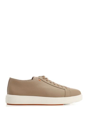 Santoni Smooth Leather Sneakers - Santoni - Modalova