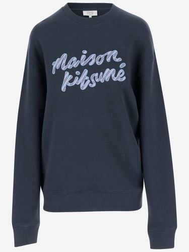 Cotton Sweatshirt With Logo - Maison Kitsuné - Modalova