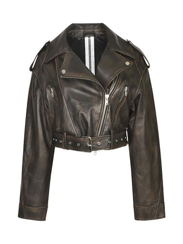 S. W.O. R.D 6.6.44 Cropped Biker Jacket - S.W.O.R.D 6.6.44 - Modalova