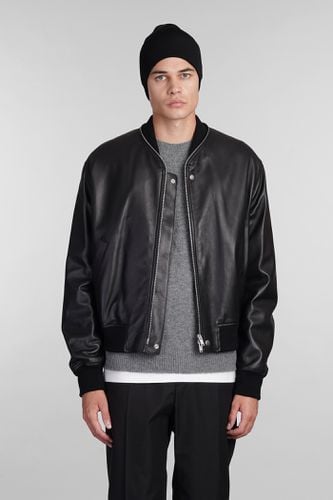 Jil Sander Bomber In Black Leather - Jil Sander - Modalova