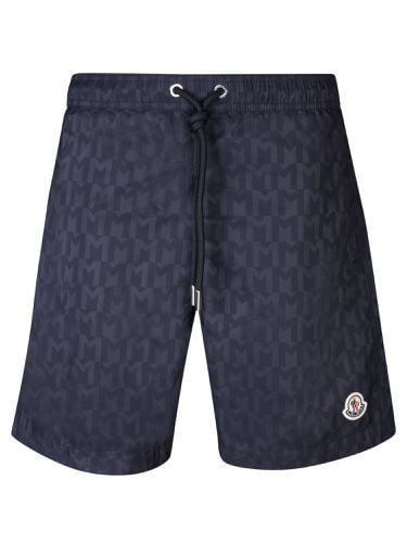 Logo Patch Drawstring Shorts - Moncler - Modalova