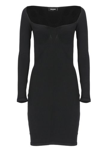 Dsquared2 Ribbed Viscose Dress - Dsquared2 - Modalova