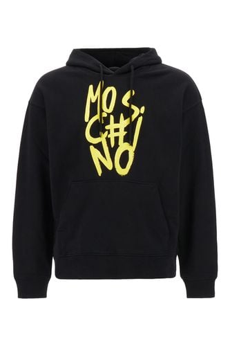 Moschino Black Cotton Sweatshirt - Moschino - Modalova