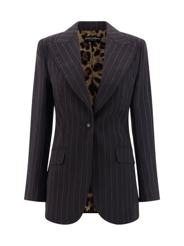 Wool Pinstripe Blazer - Dolce & Gabbana - Modalova