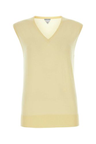 Pastel Yellow Cotton Blend Vest - Bottega Veneta - Modalova