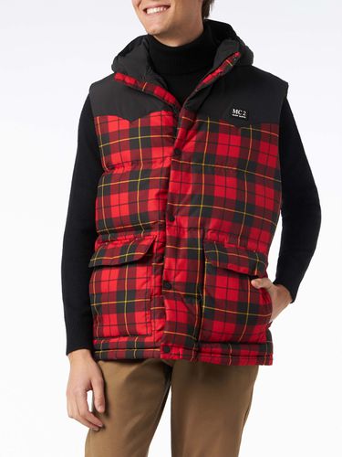 Man Tartan Down Vest - MC2 Saint Barth - Modalova