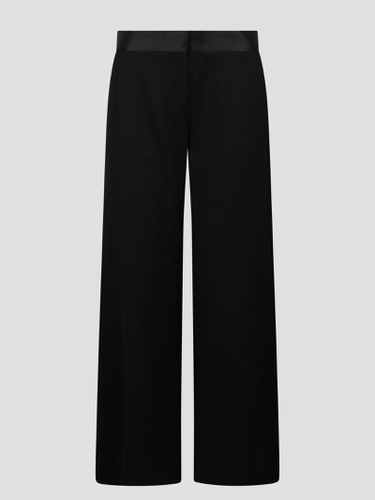 Pants With Satin Trim - Victoria Beckham - Modalova