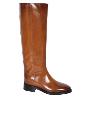 Santoni Riding Brown Boot - Santoni - Modalova