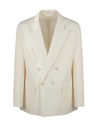 Double-breasted Long-sleeved Blazer - Valentino Garavani - Modalova