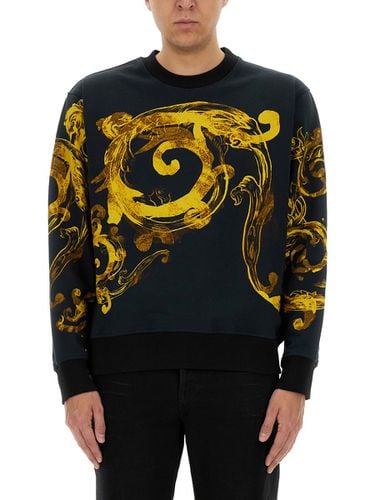 Sweatshirt With Logo Print - Versace Jeans Couture - Modalova