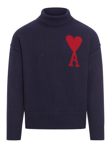 Paris Ami De Coeur Logo Intarsia Knitted Jumper - Ami Alexandre Mattiussi - Modalova