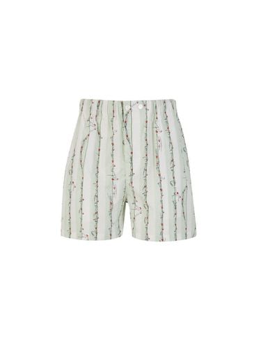 Printed Poplin Bermuda Shorts - Bottega Veneta - Modalova