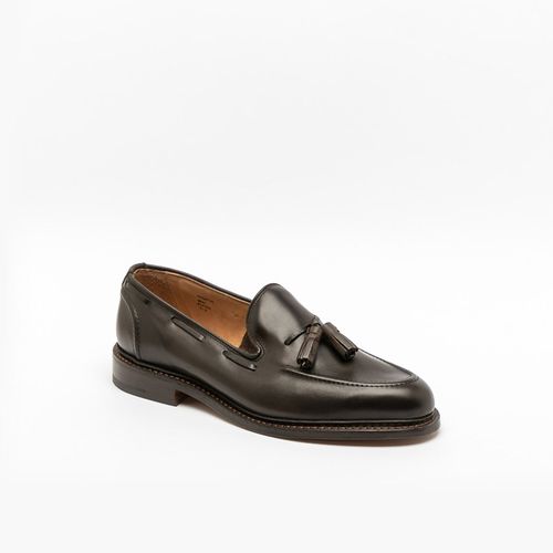 Elton Espresso Burnished Calf Tassels Loafer - Tricker's - Modalova