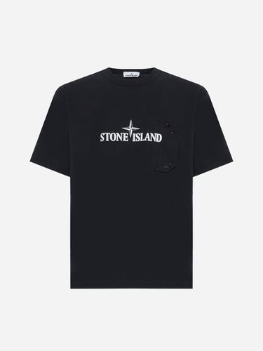 Logo And Chest Pocket Cotton T-shirt - Stone Island - Modalova