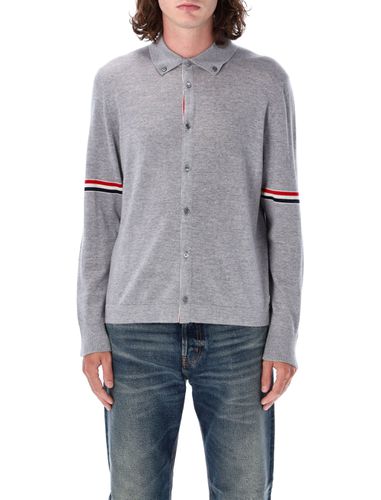 Jersey Stitch Button Down Sweater - Thom Browne - Modalova