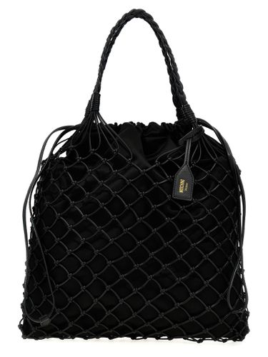 Woven Nappa Leather Shopping Bag - Moschino - Modalova