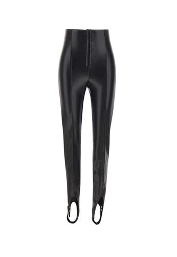 High-waisted Glossy-effect Coated Fabric Leggings - Philosophy di Lorenzo Serafini - Modalova