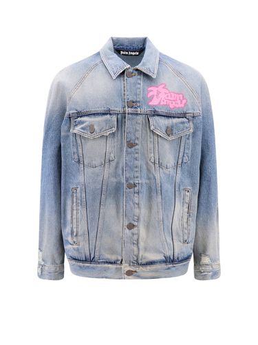 Spray hunter Denim Jacket - Palm Angels - Modalova