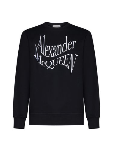 Warped Logo Sweatshirt - Alexander McQueen - Modalova