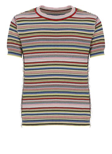 Maison Margiela Stripe Knit T-shirt - Maison Margiela - Modalova